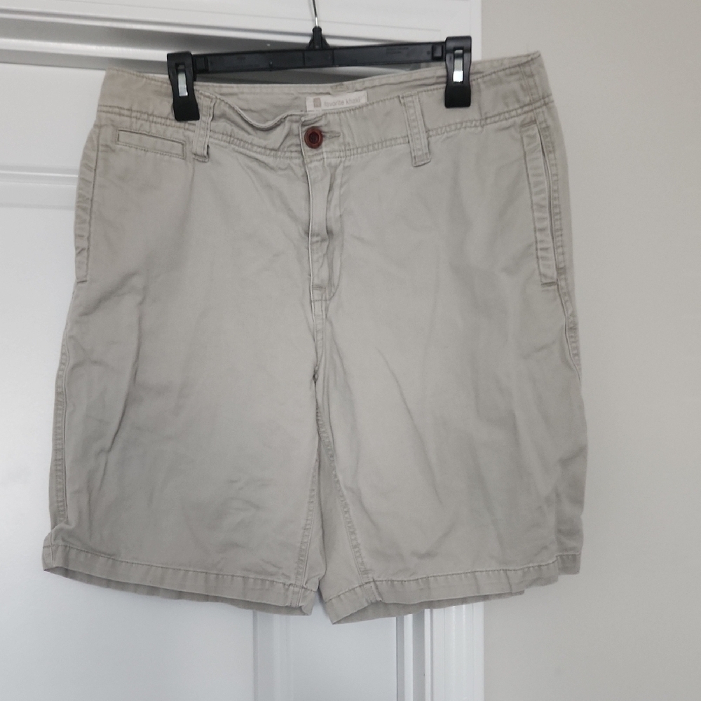 Gap Favorite Khaki Men’s Tan Flat-Front Shorts Size 35